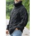 Casual Turtleneck Long Sleeve Solid Color Sweater