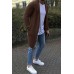 Men's Sweater Long-sleeved Cardigan Solid Color Sweater