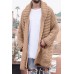 Men's Striped Pocket Knitted Cardigan