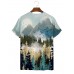 Men's Misty Pine Casual Short Sleeve T-Shirt