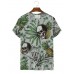 Men's Hawaiian Pineapple Skull Casual Short Sleeve T-Shirt