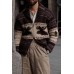 Men's Long-sleeved Loose Casual V-neck Sweater Jacket