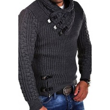 Men's Stand Collar Winter Warm Casual Collar Sweater