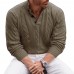 men's autumn and winter thickened turtleneck sweater solid color knitted sweater